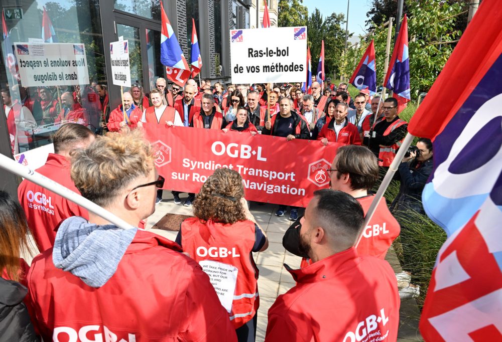 „Fadenscheinige Gründe“ / OGBL-Protestaktion vor CLdN: Unternehmen entlässt Personaldelegierten
