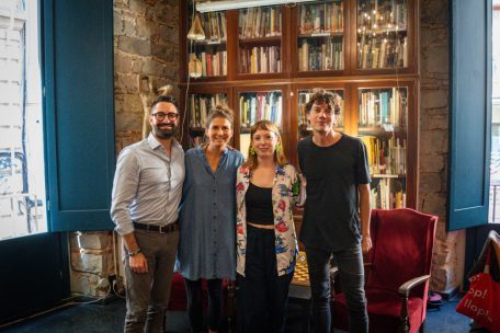 V.l.n.r.: Eric Thill, Justine Lotus, Julie Costentin und Francesco Tristano Schlimé in Barcelona