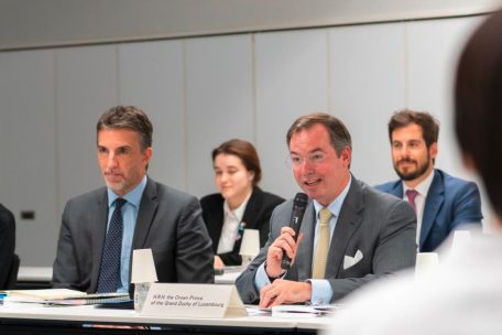 Tim Kesseler an der Seite von Gro&szlig;herzog Guillaume