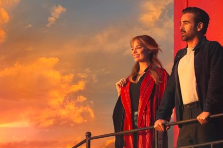 Colin Farrell (r.) und Margot Robbie (l.) in „A Big Bold Beautiful Journey“
