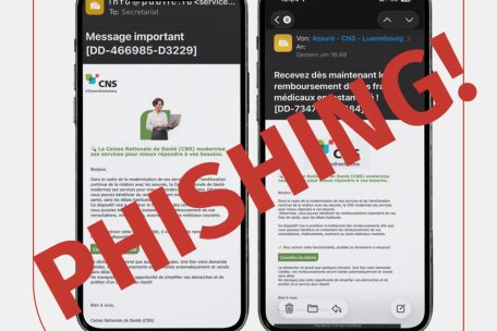 Vorsicht / CNS warnt vor neuer Phishing-Welle per E-Mail