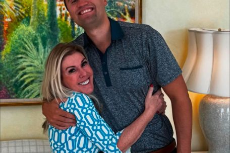 Mit dem rechten Aktivisten Charlie Kirk, im September verstorbener Mitbegründer von „Turning Point USA“ 