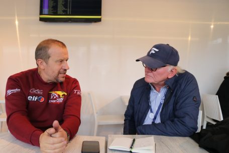 Olivier Panis (l.) beim Tageblatt-Interview