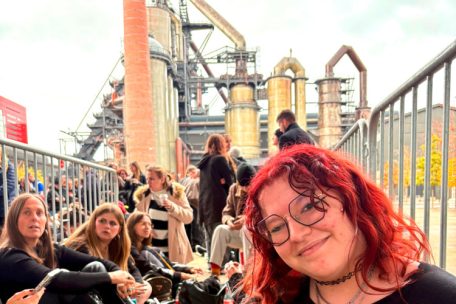 Olivia reiste aus Nancy zum Konzert an