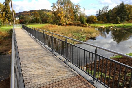 Mehr Wege ins Grüne / Zwei neue Brücken verbessern den Zugang zum Park von Mersch
