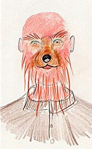Zeichnung von Mike Bourscheid: „Bear“ (2025)