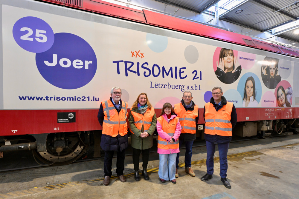 Jubiläum / CFL feiert 25 Jahre „Trisomie21 Lëtzebuerg“ mit Sonder-Lokomotive