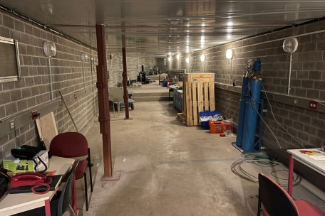 Das Labor in der Gipsmine