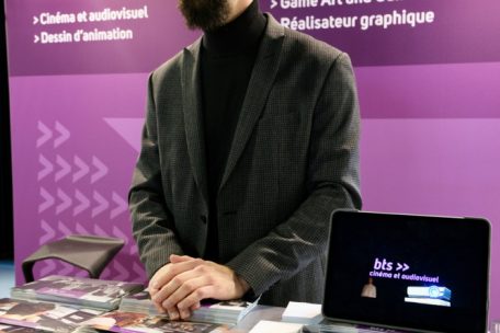 Serge Benassutti lehrt Kino und Audiovisuelles im BTS-Lehrgang des „Lycée des arts et métiers“