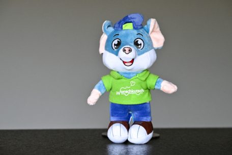 Das Maskottchen des Vereins, der ausschließlich von Spenden lebt