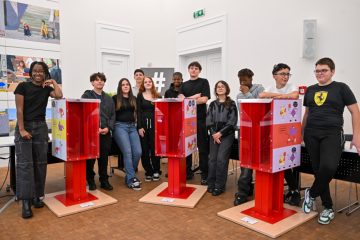 Düdelingen / Schüler des Lycée Nic-Biever gestalten neue Infoboxen zum Thema Respekt