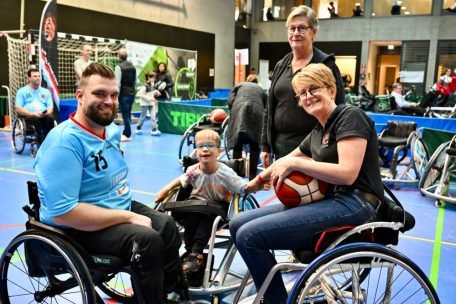 Durfte natürlich auch nicht fehlen: Rollstuhlbasketball
