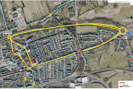Zwischen Niederkerschen und Petingen / Straßenbauverwaltung kündigt Umleitung wegen Errichtung neuer Ampel an
