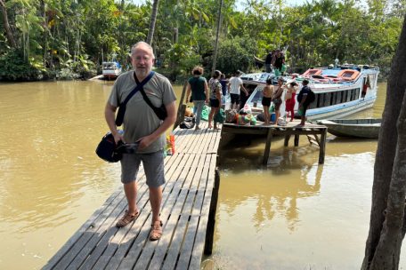 Der Autor und Tageblatt-Journalist bei seiner Ankunft in Cachoeira do Arari