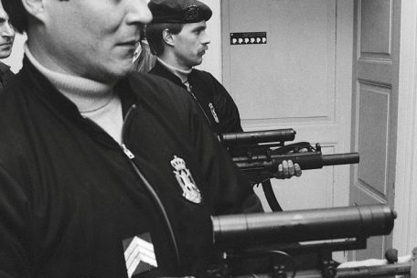 Mitglieder der Brigade mobile