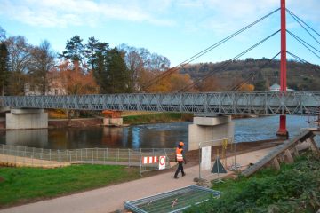 Ersatzbrücke in Diekirch / Das Trauerspiel hat endlich ein Ende