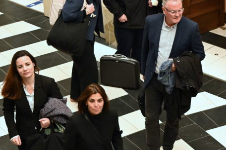 Pierre Reuland bei seiner Ankunft im Gerichtsgebäude