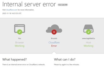 Cloudflare / Störung legt 20 Prozent des weltweiten Internets lahm – auch Tageblatt.lu betroffen