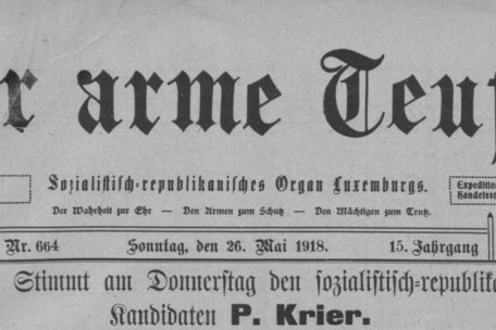 Nach dem Unfalltod des sozialdemokratischen Abgeordneten und Bergmanns Jean Schortgen wurde der Eisenbahngewerkschafter Pierre Krier am 30. Mai 1918 ins Parlament gewählt
