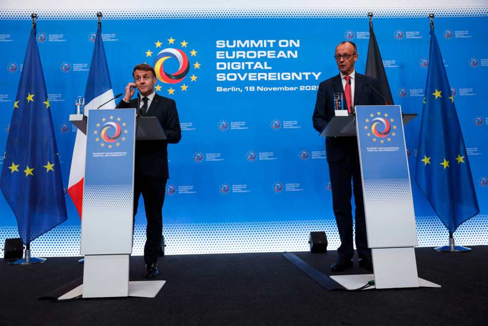 Deutschland / Merz und Macron werben für digitale Souveränität Europas