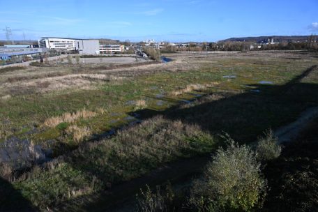 Die Baustelle im Escher Stadtviertel Sommet