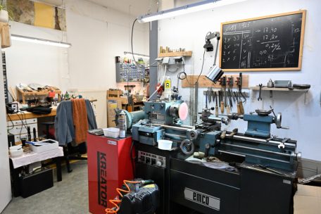 Der Platz in der Werkstatt ist begrenzt