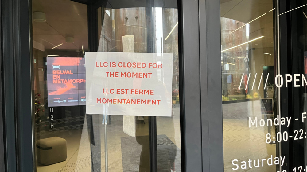 Belval / Luxembourg Learning Center aktuell nicht zugänglich – Studenten stehen vor verschlossener Tür