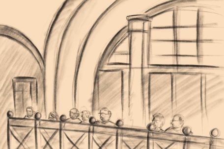 Die Zuschauerränge im großen Gerichtssaal haben sich in der dritten Woche etwas ausgedünnt