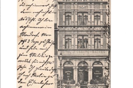 Fig. 1 : L’hôtel „Cresto“ organisait des dances en 1919 (carte postale)