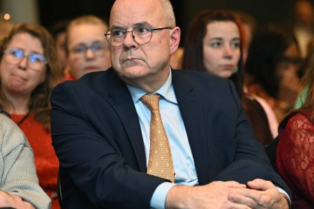 Marc Spautz, hier bei der Delegiertenversammlung der Gewerkschaftsunion OGBL und LCGB vergangene Woche