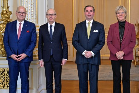Neue Minister / Großherzog Guillaume vereidigt Marc Spautz und Martine Hansen im Palais