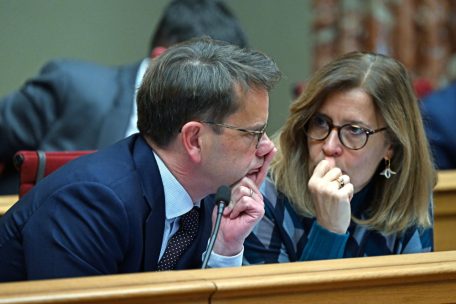 Zeimet und Diane Adehm (CSV) im Gespräch