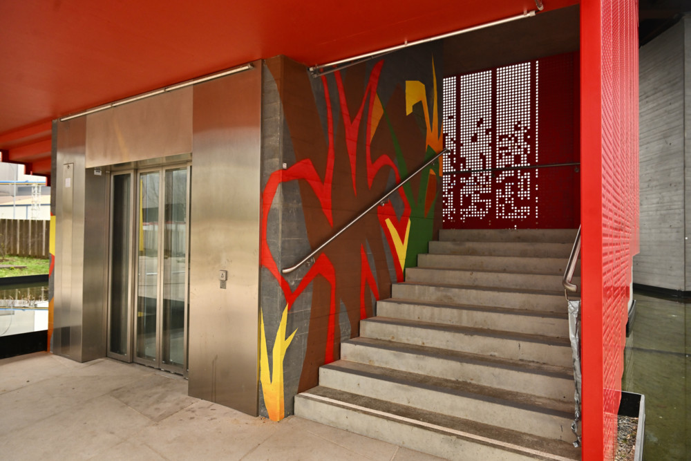 Esch / Nach Nazi-Schmiereien ziert nun Street-Art das „Vëlodukt“