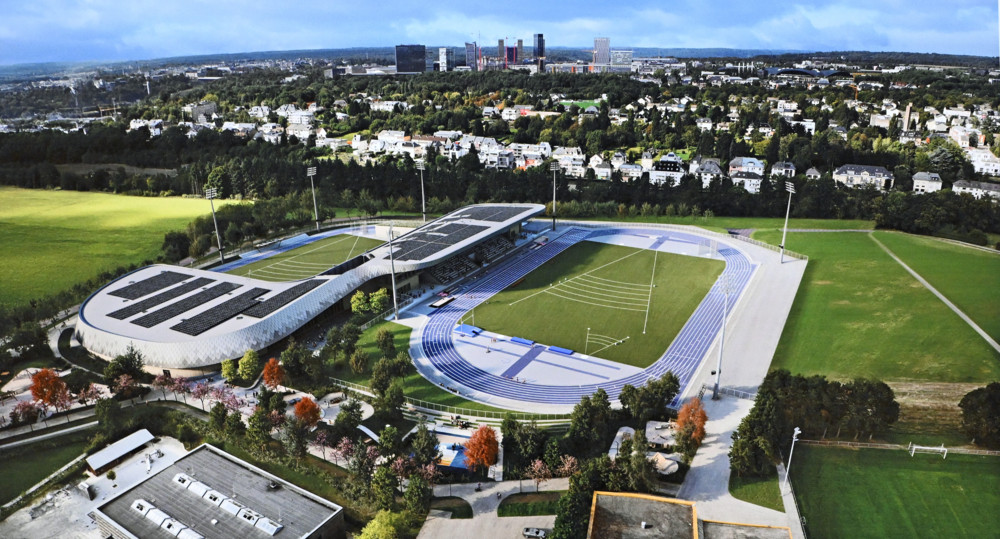 Luxemburg-Stadt / Gemeinderat verabschiedet zweite Bauphase des Leichtathletikstadions in Hamm