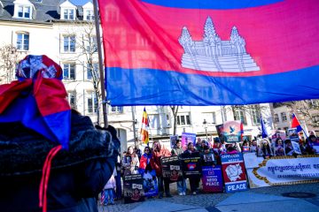 Unterstützung für Kambodscha / Rund 50 Menschen demonstrieren am Sonntag in Luxemburg-Stadt