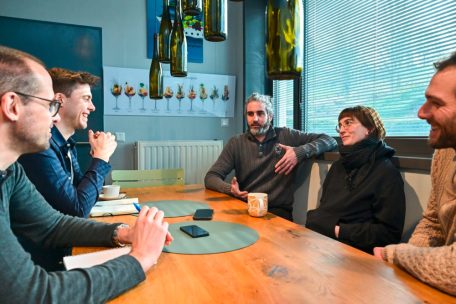 Jeff Konsbr&uuml;ck, Mich&egrave;le Mannes und Bob Molling (v.l.n.r.) im Tageblatt-Interview