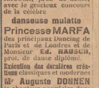 Annonce du M&eacute;tropole-Dancing, Luxemburger Zeitung Morgen-Ausgabe (17/11/1920), p. 2 (num&eacute;ris&eacute; par la Biblioth&egrave;que nationale du Luxembourg)