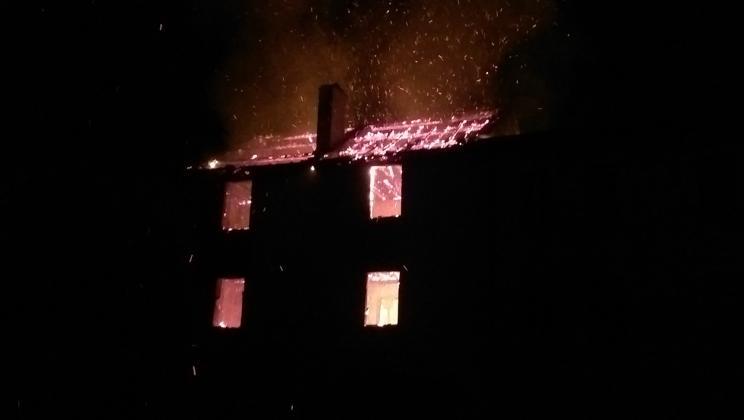 Haus abgebrannt