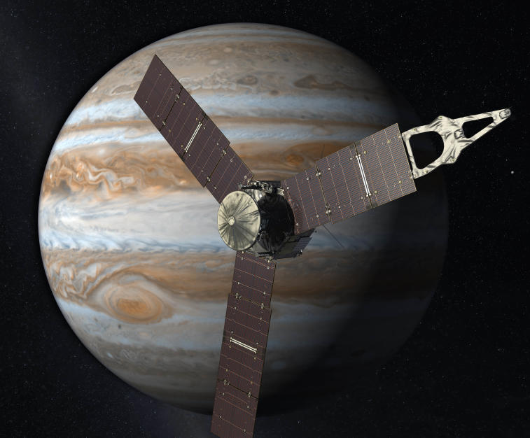 „Juno“ vor Riesenplaneten Jupiter