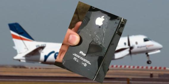 iPhone brannte im Flieger