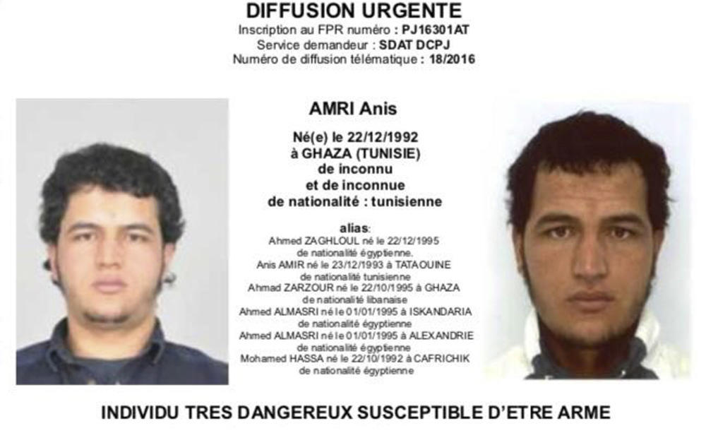 Anis Amri: bewaffnet und gefährlich