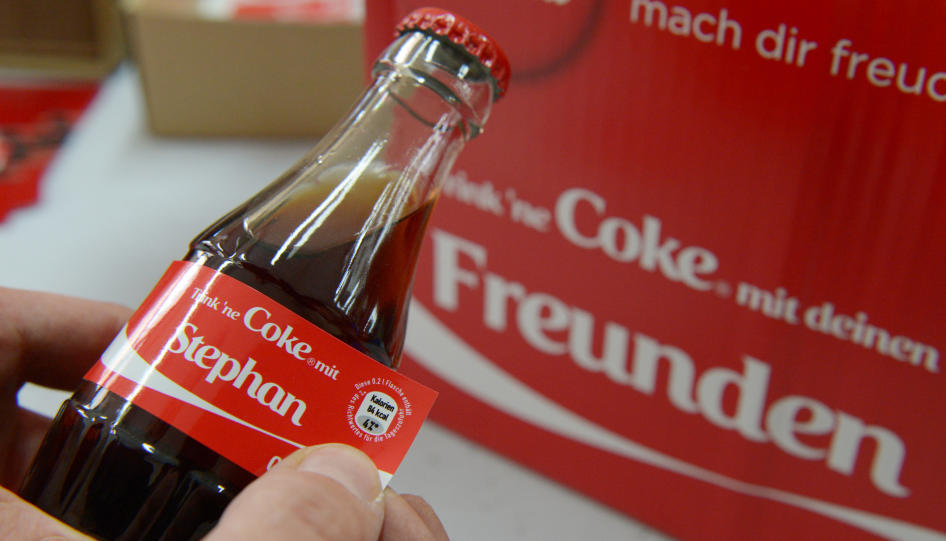 Die Cola, die deinen Namen trägt