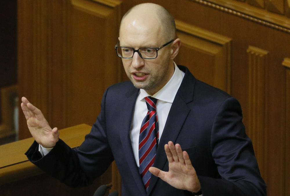 Ukrainischer Premier Jazenjuk tritt zurück