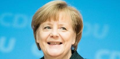 Merkel mit 96,7 Prozent wiedergewählt