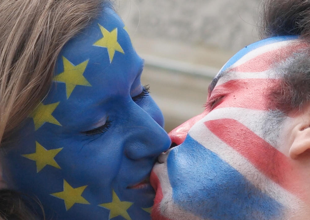 Küssen für ein vereintes Europa