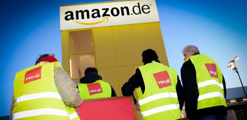 Amazon-Mitarbeiter im Ausstand