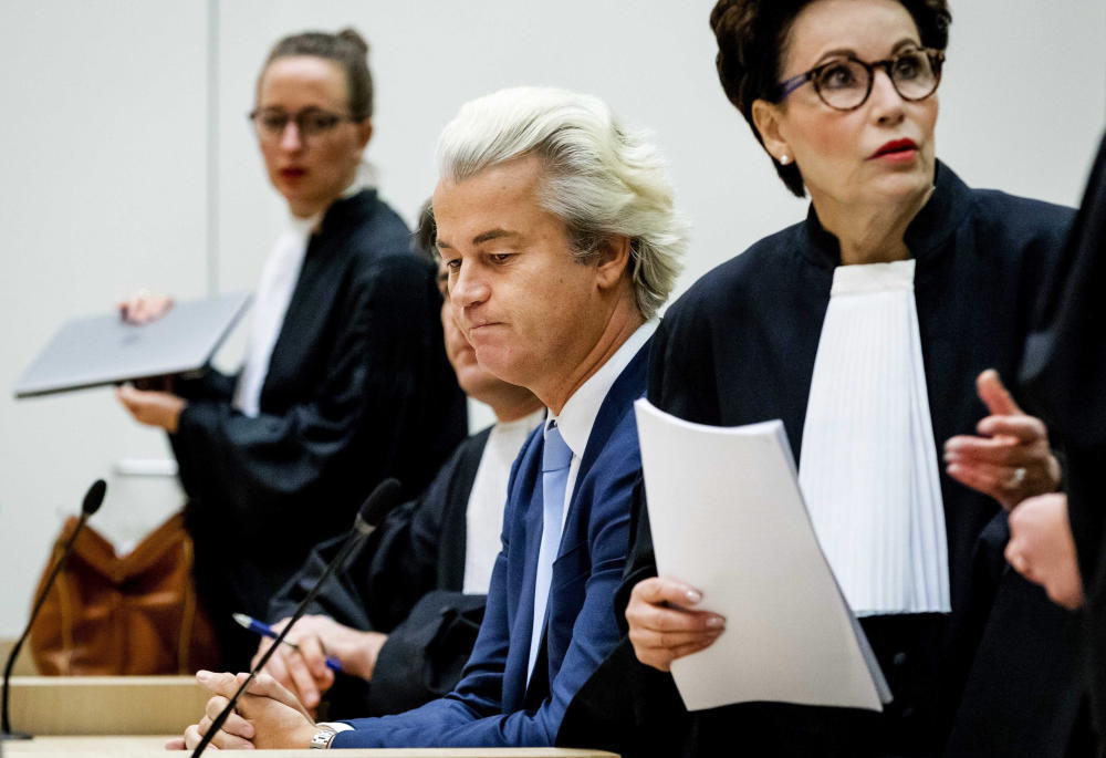Geert Wilders schuldig gesprochen