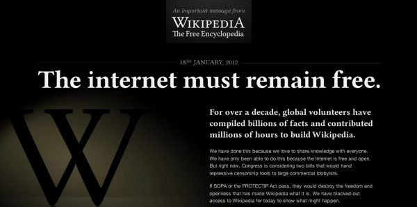 Wikipedia geht vom Netz