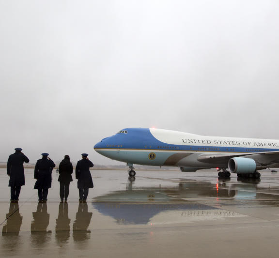 Obamas letzter Flug mit Air Force One