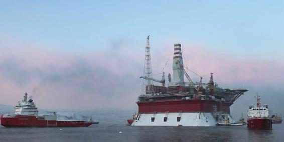 Ölförderung in der Arktis hat begonnen